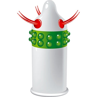 Prezervativ Egzo Uncle Bob cu proeminente pentru stimulare si placere intensa